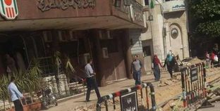 عمليات الحفر لبناء سور حول مبنى محافظة الدقهلية