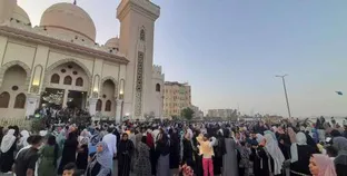 صلاة العيد من المسجد الجامع في أسوان