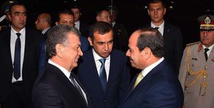 الرئيس السيسي يصل إلى أوزبكستان