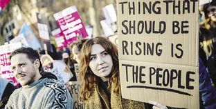 احتجاجات في بريطانيا على غلاء المعيشة