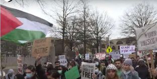 مظاهرات دعم القضية الفلسطينية في أمريكا