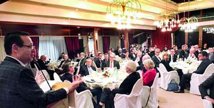 رئيس مجلس أمناء الجامعة الألمانية أثناء كلمته للمستثمرين خلال ملتقى «دولنبرج»