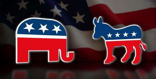 الفيل والحمار رمزي الحزبين الجمهوري والديمقراطي