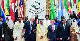 «ترامب» والقادة العرب خلال قمة الرياض «صورة أرشيفية»