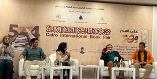 د.مروة مرسي رئيس قسم المحافظات بجريدة «الوطن» تدير ندوة «صلاح جاهين وفن الكاريكاتير» بمعرض الكتاب