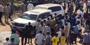 موكب رئيس وزراء السودان بعد محاولة الاغتيال الفاشلة