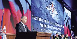 «بوتين» خلال اجتماع قيادات وزارة الدفاع الروسية