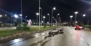 سقوط أمطار على دمياط