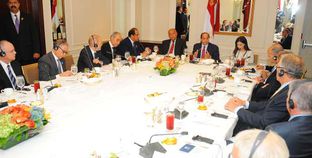 الرئيس عبدالفتاح السيسى خلال لقائه بمجلس الأعمال للتفاهم الدولى