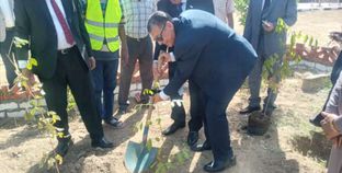 نقيب المعلمين يدشن مبادرة «مليون شجرة مثمرة» في أسوان