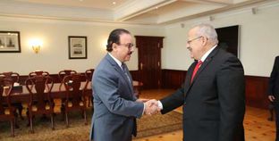 رئيس جامعة القاهرة مع وزير الاتصالات