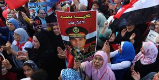 متظاهرون يدعون إلى مظاهرات تجديد الثقة فى الرئيس عبدالفتاح السيسى «صورة أرشيفية»