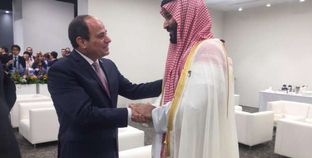 الرئيس عبدالفتاح السيسى خلال لقائه الأمير محمد بن سلمان على هامش القمة