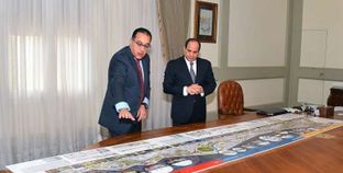 الرئيس يستعرض خريطة المشروعات القومية مع رئيس الوزراء