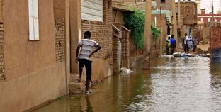 مياه الفيضان تغرق شوارع المدن السودانية