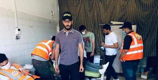 شباب سيناء يتبرعون بالدم للمصابين فى قطاع غزة