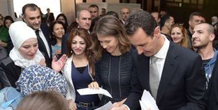 بشار الأسد خلال مشاركته فى الانتخابات النيابية