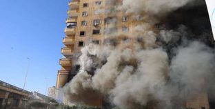 حريق مخزن حي الهرم