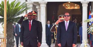 استقبال الرئيس عبد الفتاح السيسي لنظيره السوداني عمر البشير