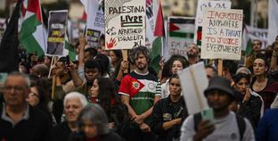 تظاهرات في البرتغال لدعم القضية الفلسطينية