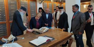 زيارة السيدة الأولي لجمهورية فبرص لدير سانت كاترين
