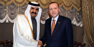 «أردوغان» فى لقاء سابق مع «تميم»