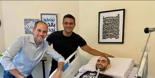 الفنان آسر ياسين مع الدكتور تامر الجندي