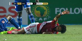 إصابة حسين الشحات في مباراة سيمبا