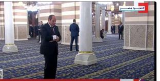 الرئيس عبدالفتاح السيسي خلال افتتاح مسجد السيدة زينب