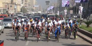 «دعم مصر» نظم ماراثون دراجات فى طنطا أمس لتأييد «السيسى»