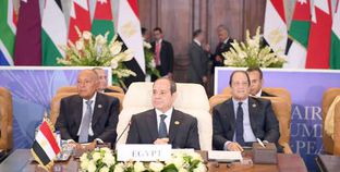 الرئيس عبدالفتاح السيسى خلال قمة القاهرة للسلام