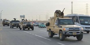 قوات الجيش تنتشر على الطرق والمحاور بالتزامن مع بدء العملية العسكرية «سيناء 2018»