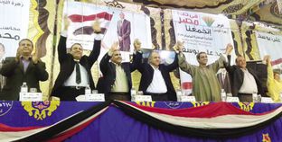 قيادات «فى حب مصر» فى أحد المؤتمرات الانتخابية «صورة أرشيفية»