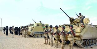 استعدادات لقوات الجيش للقضاء على البؤر الإرهابية فى سيناء