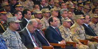 الرئيس عبدالفتاح السيسى وكبار رجال الدولة فى «الندوة التثقيفية»