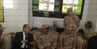بالصور| محافظ دمياط يستقبل قائد الجيش الثاني الميداني