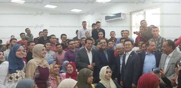 جانب من زيارة رئيس مجلس الوزراء لمحافظة بني سويف