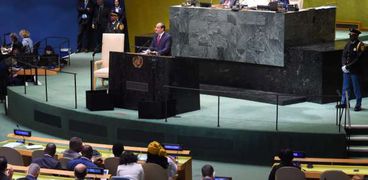 الرئيس عبدالفتاح السيسي أمام الجمعية العامة للأمم المتحدة