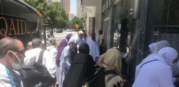 حجاج مصريين خلال تواجدهم بالسعودية لأداء مناسك الحج العام الماضى