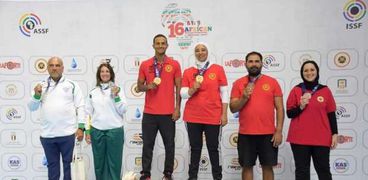 أبطال مصر الرماة في البطولة الأفريقية