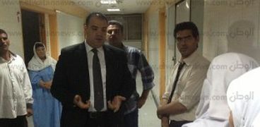 زيارة المستشار وائل مكرم محافظ الفيوم إلى مستشفى الفيوم العام