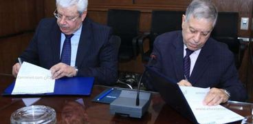 جانب من توقيع بروتوكول التعاون بين الشركة المصرية للموانئ والقومية لإدارة الأصول