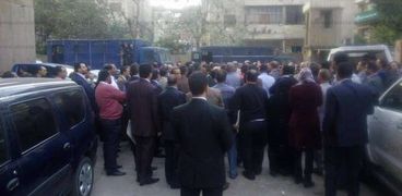 المحامين الذين تعرضوا للإعتداء من قبل مجندي حرس محكمة شبرا "صورة أرشيفية"