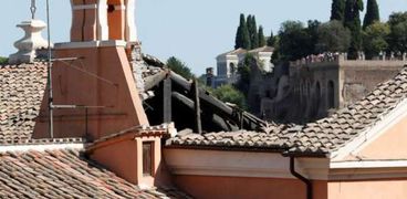 انهيار سقف كنيسة تاريخية في إيطاليا