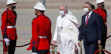 بابا الفاتيكان يصل بغداد