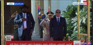 الرئيس عبدالفتاح السيسي ورئيس جنوب السودان