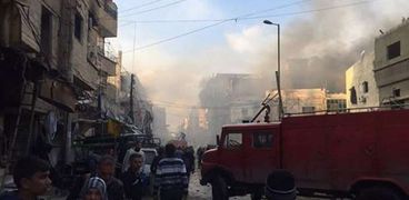 أول صور لسلسلة انفجارات السيدة زينب في دمشق
