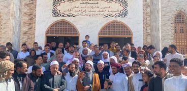 خلال افتتاح مسجد السيدة هند بمدينة الحمام بمحافظة مطروح