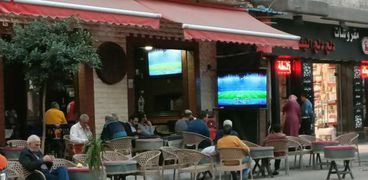 مباراة مصر وبلجيكا على المقاهي