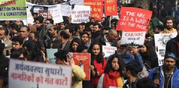 احتجاجات فى الهند ضد قانون الجنسية الجديد